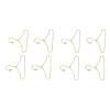1:12 Doll Clothes Hangers Dollhouse, Miniature Doll Clothes Hangers,Gold Dollhouse Clothes Hangers,Wire Gold Hangers Iron Dollhouse Metal Hangers view 4