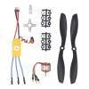 10T RC Quadcopter Motor Kit, 1400KV Brushless Motor RC ESC Propeller Kit 30A ESC for 550 Plane view 1
