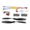 10T RC Quadcopter Motor Kit, 1400KV Brushless Motor RC ESC Propeller Kit 30A ESC for 550 Plane view 2