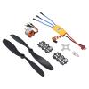 10T RC Quadcopter Motor Kit, 1400KV Brushless Motor RC ESC Propeller Kit 30A ESC for 550 Plane view 4
