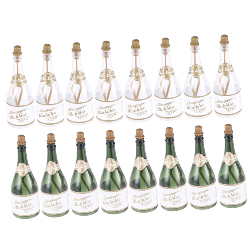 COSMEVIVI 16pcs Bridal Bubble Bottles for Weddings and Parties Elegant Design for Celebrations Favors and Outdoor Fun