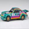 1975 911 Carrera RSR 3.0#5 "Racing - Vaillant Green with Stripes 1/64 Diecast Model Car by Paragon Models PA-55792 view 2