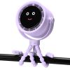 Akejrym Stroller Fan Portable, Personal Fan for Travel, Digital display, Detachable 5 Speeds Rechargeable 360 Rotate Flexible Tripod Fan, For Home Office Stroller Camping - Purple view 1