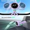 Akejrym Stroller Fan Portable, Personal Fan for Travel, Digital display, Detachable 5 Speeds Rechargeable 360 Rotate Flexible Tripod Fan, For Home Office Stroller Camping - Purple view 2