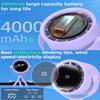 Akejrym Stroller Fan Portable, Personal Fan for Travel, Digital display, Detachable 5 Speeds Rechargeable 360 Rotate Flexible Tripod Fan, For Home Office Stroller Camping - Purple view 3