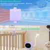 Akejrym Stroller Fan Portable, Personal Fan for Travel, Digital display, Detachable 5 Speeds Rechargeable 360 Rotate Flexible Tripod Fan, For Home Office Stroller Camping - Purple view 4