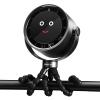 Akejrym Stroller Fan Portable, Personal Fan for Travel, Digital display, Detachable 5 Speeds Rechargeable 360 Rotate Flexible Tripod Fan, For Home Office Stroller Camping - Black view 1