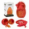 BVGME 3D Printed Dragon Egg Fidget Toy for ADHD, Autism, Anxiety & Stress Relief (Red) view 1