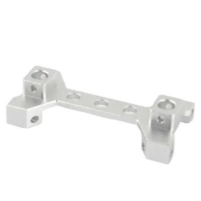 Metal Front Rear Suspension Bracket Shock Absorber Holder Damper Mounts for Axial SCX10 III 1/10 RC Crawler AXI231021(Silver)
