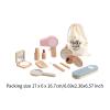 Luwecf Wooden Makeup Toy Set Princess Makeup Kits Hair Comb Mirror Little Princess Set Kids Pretend Play Toy Makeup Set for Toddlers view 2