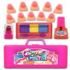 JA-RU Makeup Toy for Girls (2 Beauty Kits) Eyeshadow Palette, Toy Lipstick, Nail Gloss, Fake Nails. Kids Pretend Play. Princess Beauty Set. Birthday Girl Gifts & Accessories. 1621-2 view 2