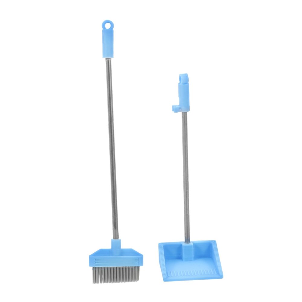 Gogogmee Miniature Broom and Dustpan Set Mini Cleaning Supplies Miniature Artificial Brooms