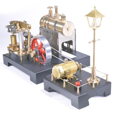 Kooteyybhyy Stirling Engine Model Kit, SE-01 Full Metal Stationary Beam Steam Engine Sterling Engine Model Educational Gifts for Christmas, Birthdays for Adults-84PCS