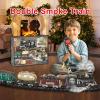 JQ JUQU Remote Control Train Set for Kids Ages 3-8, Electric Steam Toy Train with Smoke Lights and Sound, Complete Track Set for Holiday and Year-Round Indoor Play view 4
