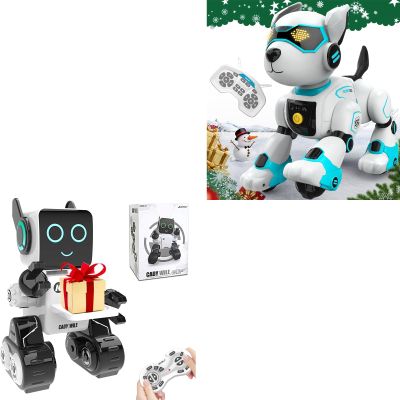 anysun Robot Dog Toy for Kids, Programmable Remote Control Robot Puppy with Voice & Touch Sensors, Dancing & Singing, Animal Sound Imitation, Smart Stunt Robot Pet, Interactive Robotic Dog for Kids