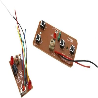 2Pcs 27mhz Four-Way Remote Control Board Two-Way RC Transmitter and Receiver Toy Car Robot Model Accessories for DIY Toys Projects,remote control car,Hobby RC Cars (Four-Way Remote Control Remote