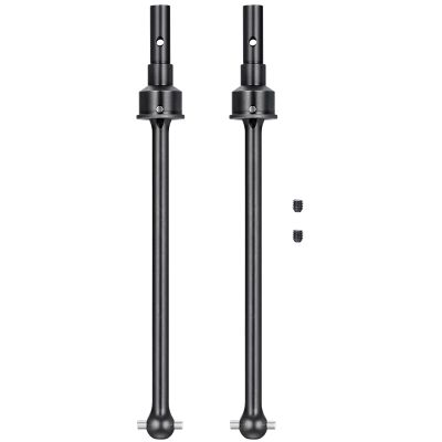 2Pcs JGGZONE Hard Steel RC Universal Front Rear CVD Drive Shaft Dogbone Joint Driveshaft Compatible with Traxxas 1/10 EREVO 2.0 E-Revo Revo Summit RC Upgrade Parts