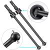 2Pcs JGGZONE Hard Steel RC Universal Front Rear CVD Drive Shaft Dogbone Joint Driveshaft Compatible with Traxxas 1/10 EREVO 2.0 E-Revo Revo Summit RC Upgrade Parts view 2