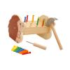 Simhoa Baby Workbench Pounding Hammer Toy Montessori Toy Pounding Bench with Pegs Education Preschool Learning for Kids Gift view 1