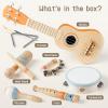 Vanplay Kids Guitar Set - Montessori Toys for 2 3 Year Old Boy Girls Birthday Gifts, 7 in 1 Musical Instruments for Toddlers 2-4, Band Sets with Ukulele/Flute/Tambourine/Maracas Toys for Kids 3-5 view 3