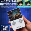 FINGEREVO Trimui Brick Handheld Game Console 3.2-inch 1024 * 768 IPS Screen 3000mAh Trimui-brick Opensource System with Portable Case and Screen Protector White view 2