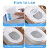 20 Pack Disposable Toilet Seat Covers for Travel Public Toilet Hospital,Portable Waterproof (Individual Package) view 3