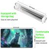 JANENFNA Playmat 24" x 14" with Magic Zones for MTG Card Game Playing, Board Game Mat for Card Breaking Commander Deck Gaming Card Game Battles Mat with Storage Bags, Mystical Cat Forest view 2