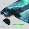 JANENFNA Playmat 24" x 14" with Magic Zones for MTG Card Game Playing, Board Game Mat for Card Breaking Commander Deck Gaming Card Game Battles Mat with Storage Bags, Mystical Cat Forest view 3