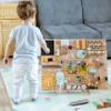 Farm animal Busy Board Sensory Fidget Toy for Baby 1 2 3 4 Year Old, Wooden Toys For Toddlers, Montessori Toys Gifts For Kids Activity Board (With wall mount kit) view 3