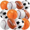 16" Inflatable Sports Beach Balls Variety Pack (12 Pcs) - 3 of Each - Basketball, Baseball, Football, Soccer Beach Balls for Sports - Themed Parties, Pool Toys, Birthday Decorations, and Party Favors view 1