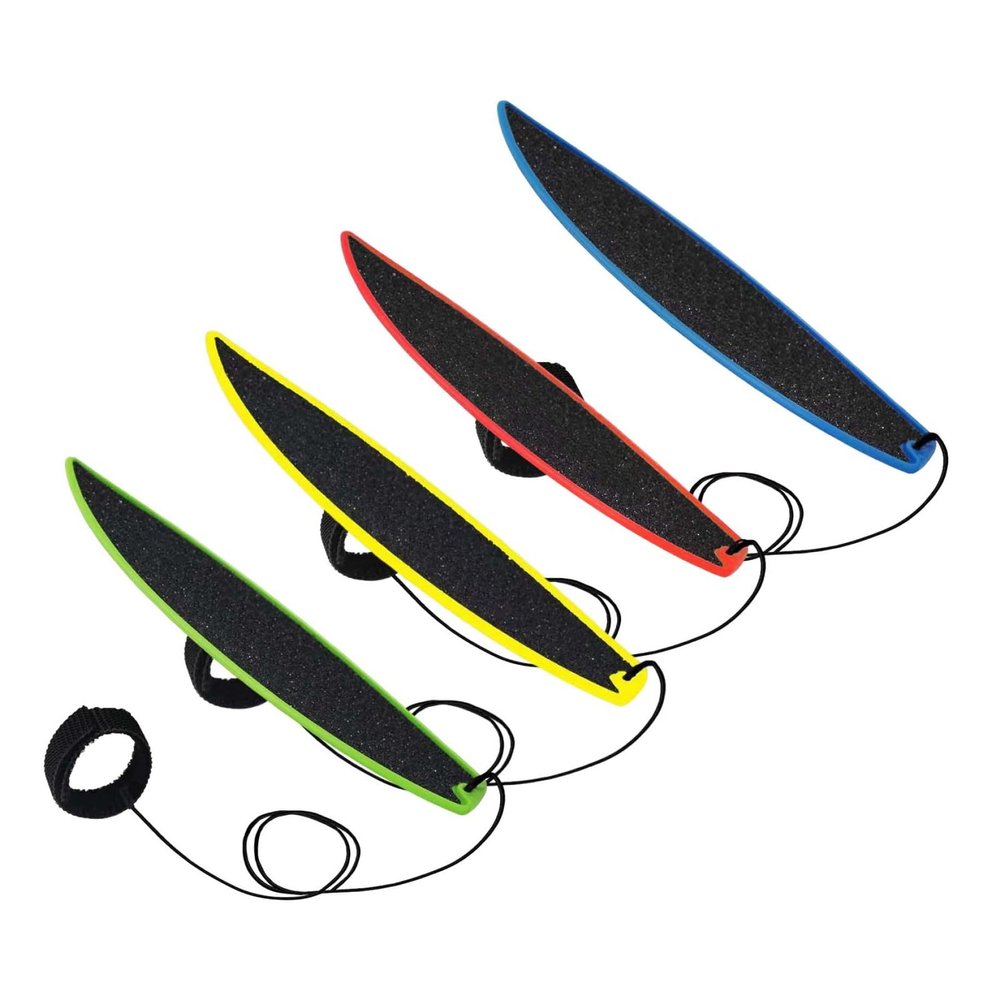4Pcs Finger Surfboards Finger Surfing Board with String for Kids Teens Adults Summer Vacation Wind Surfboard Fingerboard (Blue+Yellow+Red+Green).