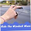 4Pcs Finger Surfboards Finger Surfing Board with String for Kids Teens Adults Summer Vacation Wind Surfboard Fingerboard (Blue+Yellow+Red+Green). view 2