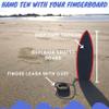 4Pcs Finger Surfboards Finger Surfing Board with String for Kids Teens Adults Summer Vacation Wind Surfboard Fingerboard (Blue+Yellow+Red+Green). view 4