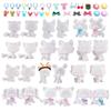 24pcs/Lot White Base for DIY Paint Design Pet Shop Accessories: Dog, Fox, Wolf, Persian Cat, Collie, Great Dane, Cocker Spaniel, Dachshund and Deer Accessories view 1