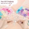 36 Acrylic Pacifiers for Baby Shower Game, 1.75 Inch Cute Baby Shower Pacifiers, Clear Pacifiers for Baby Shower Decoration DIY, Gender Reveal Party Table Scatter, Baby Shower Favors (Clear) view 3