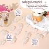 36 Acrylic Pacifiers for Baby Shower Game, 1.75 Inch Cute Baby Shower Pacifiers, Clear Pacifiers for Baby Shower Decoration DIY, Gender Reveal Party Table Scatter, Baby Shower Favors (Clear) view 4