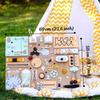 Busy Board Montessori toy 1 2 3 year old, sensory boards 1st Birthday Christmas toddler gift, personalized baby boy girl activity wall board with LED Light Module (With wall mount kit) view 3