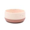 Yeah Baby Goods Silicone Kids Bowl - Food Grade, Duo-Toned Modern Terrazzo Bowl for Baby - Sturdy, Dishwasher & Microwave Safe Bowls - Non Suction Bowls for Kids of All Ages (Terracotta/Blush Speckle) view 1