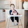 Yeah Baby Goods Silicone Kids Bowl - Food Grade, Duo-Toned Modern Terrazzo Bowl for Baby - Sturdy, Dishwasher & Microwave Safe Bowls - Non Suction Bowls for Kids of All Ages (Terracotta/Blush Speckle) view 3