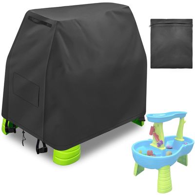 Infowush Kids Water Table Cover For Step 2 Rain Showers Splash Pond Water Table, Outdoor Play Toys Cover for water table for toddlers 1-3, Waterproof Dust Proof Water Table Accessories-Cover onlyE
