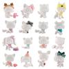 16pcs/Lot White Base for Pet Shop Cat Dog Fox Timber Wolf Sitting Cat Persian Cat Collie Deer Great Dane Cocker Spaniel Dachshund Custom DIY Paint Design Your Pet and random 7pcs Accessories view 1