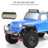 55mm RC LED Light Bar, Cool Model Car Light, with Metal Shell, Nylon Clamps, and Lamp Plate, for 1/10 Crawler view 4