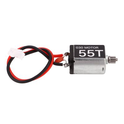 030 55T Brushed Motor,RC Car Motor with 11T Gear for AXIAL SCX24 1/24 Crawler Car