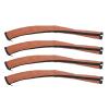 4pcs Stroller Grip Bar Cover, PU Leather Stroller Handle Protector Set with Zipper, for Universal Baby Pram Accessories (Brown) view 1