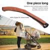 4pcs Stroller Grip Bar Cover, PU Leather Stroller Handle Protector Set with Zipper, for Universal Baby Pram Accessories (Brown) view 3