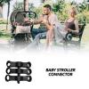 1 Set Twin Strollers Linker Adapter Clamp Replacement Strollers Coupler Connection Link view 2