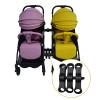1 Set Twin Strollers Linker Adapter Clamp Replacement Strollers Coupler Connection Link view 4
