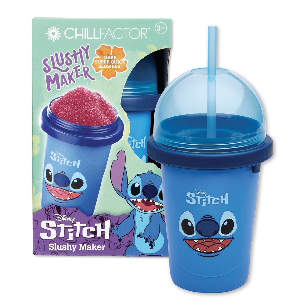 Disney Stitch Slushy Maker Cup - Chill Factor Original Slushie Maker Cup Makes Frozen Slushies, Smoothies, Milkshakes and More