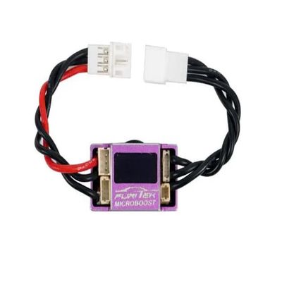 FURITEK MICROBOOST 2S Lipo 25A/50A Brushless Sensored/Sensorless ESC w/LCD Display Designed for Micro Car 1/24, 1/27, 1/28 2WD or AWD or RWD RC Drift/Race Car (HELIDIRECT) (Purple (FUR-2600))
