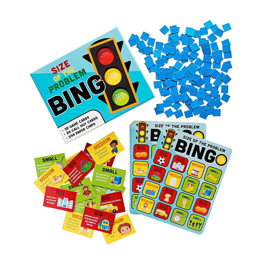 Fun Express 6 3/4" X 8 1/2" Size of The Problem Emotions Bingo Game - 650 Pieces